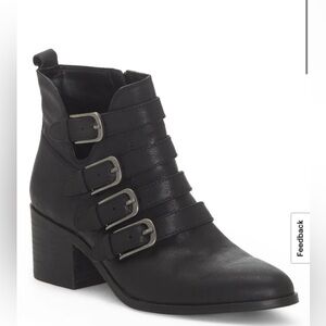 Lucky Brand Black Loreniah Leather Ankle Boots